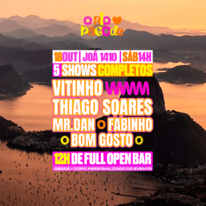 18/10 - O Rio Ama Pagode (Joá - Zona Sul)