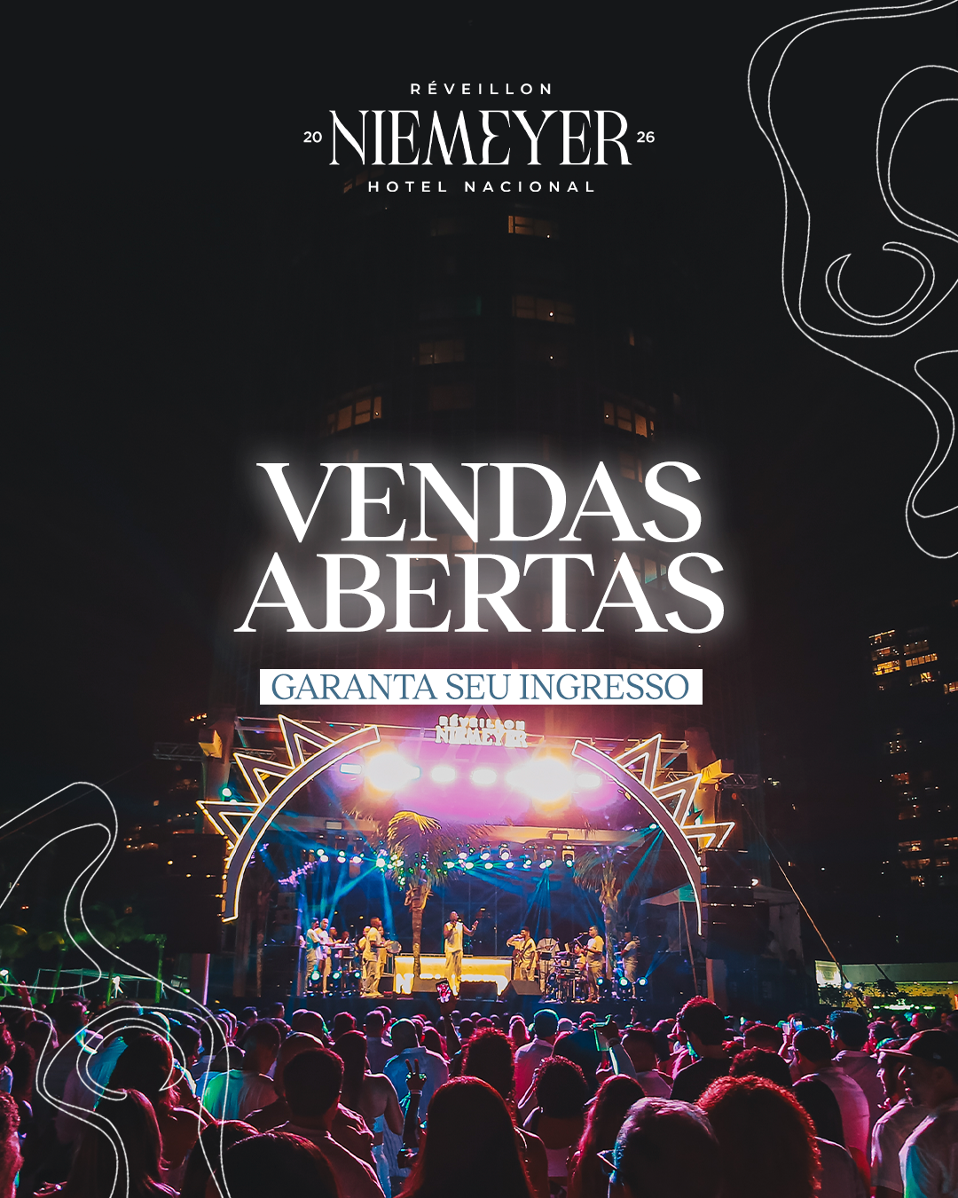 Réveillon Niemeyer 2026 | Ingresso com desconto