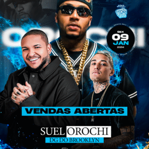 Orochi + Suel + Dj DG do Brooklin No Espaço Hall | Ingresso com desconto SHOWSNORIO