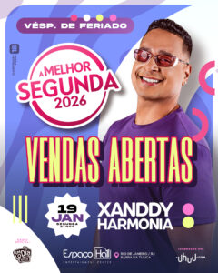 Xanddy Harmonia No Espaço Hall | Ingresso com desconto SHOWSNORIO