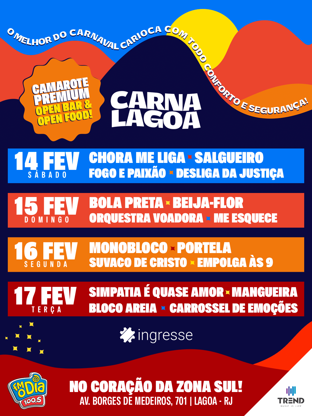 CARNA LAGOA 2026 Ingresso com desconto SHOWSNORIO