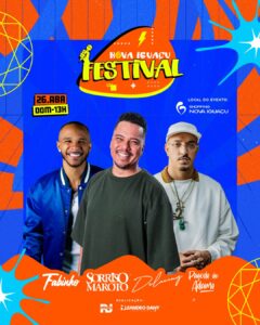 Sorriso Maroto, Delacruz e Fabinho / Festival Nova Iguaçu – Ingresso com desconto SHOWSNORIO