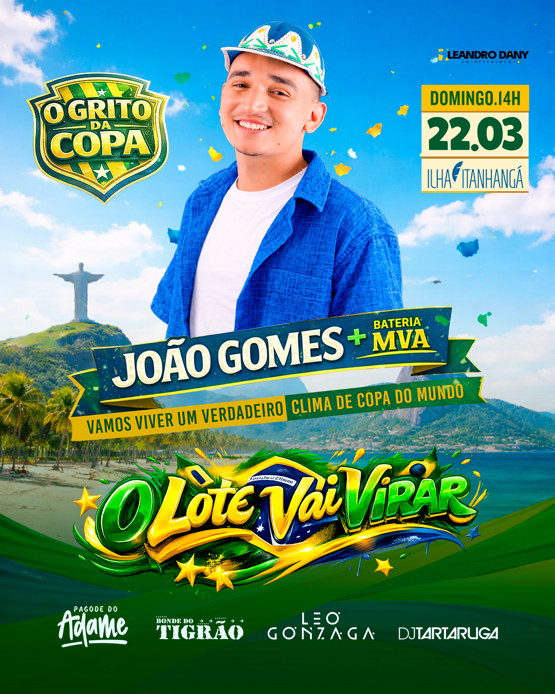 João Gomes O Grito da Copa | Ingresso com desconto SHOWSNORIO