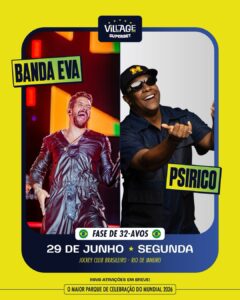 Banda Eva e Psirico No Village Rio 2026 | Ingresso com desconto SHOWS