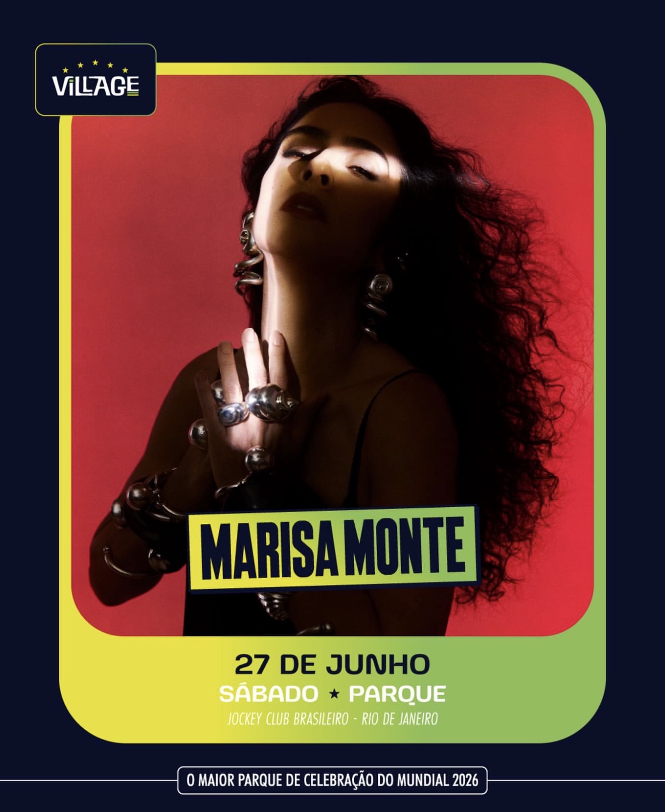 Marisa Monte + Marina Sena No Village Rio 2026 | Ingresso com desconto SHOWSNORIO
