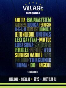 Brasil e Escócia No Village Rio 2026 | Ingresso com desconto SHOWSNORIO