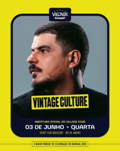 Vintage Culture Village Rio 2026 | Ingresso com desconto SHOWSNORIO