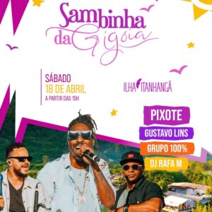 Sambinha da Gigóia com Pixote, Gustavo Lins e Grupo 100% | Ingresso com desconto SHOWSNORIO