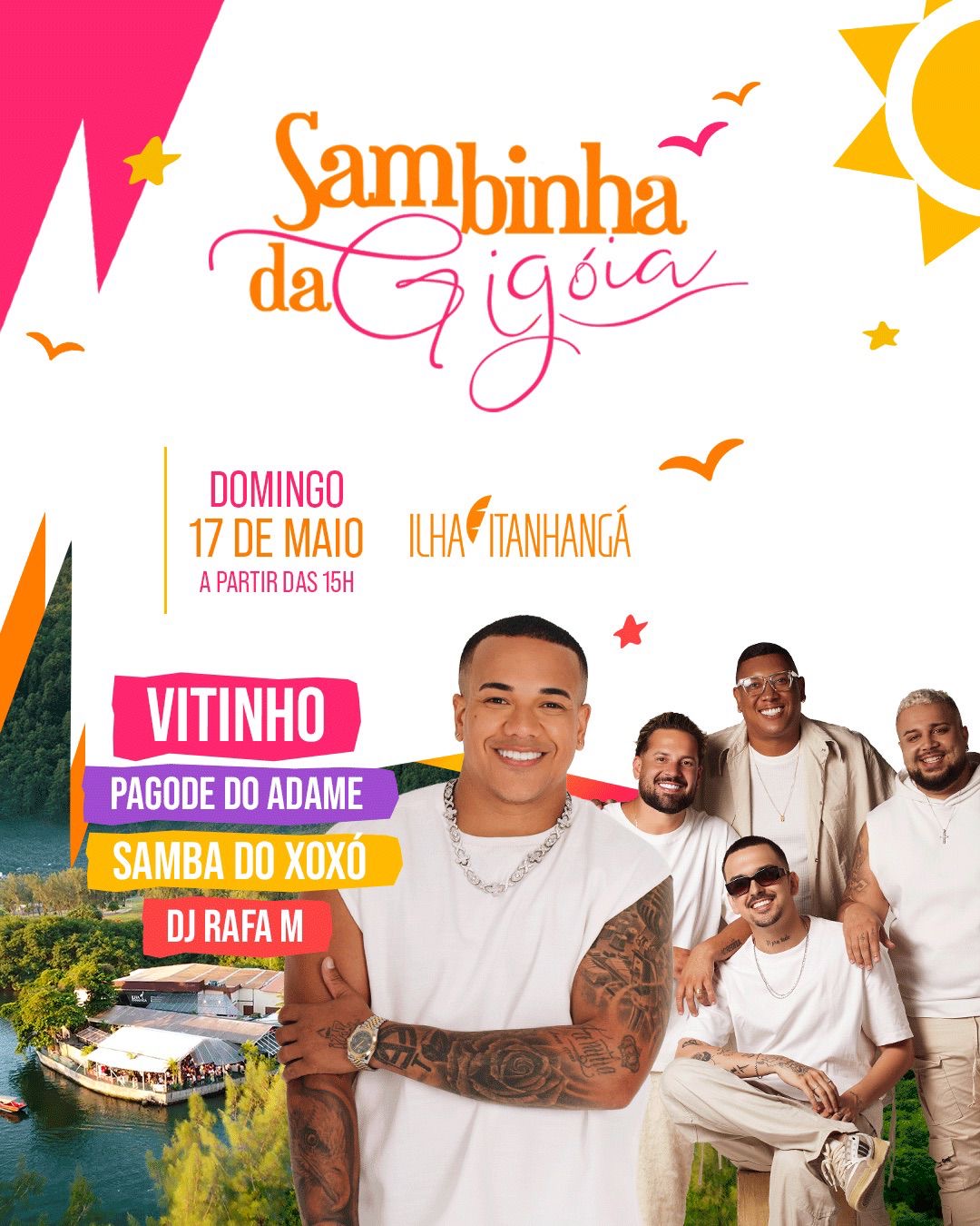 Sambinha da Gigóia com Vitinho & Pagode do Adame | Ingresso com desconto SHOWSNORIO