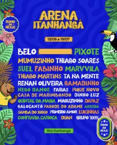 Thiago Soares, Nego Damoé e Grupo 100% | Arena Itanhangá ingresso com desconto SHOWSNORIO