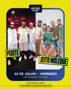 Pixote e Jeito Moleque No Village Rio Superbet | Ingresso com desconto SHOWSNORIO