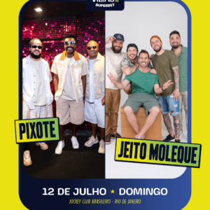 Pixote e Jeito Moleque No Village Rio Superbet | Ingresso com desconto SHOWSNORIO