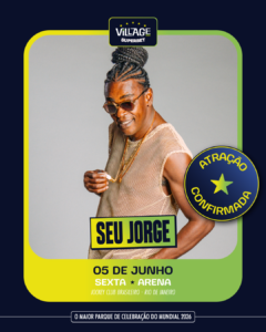 Seu Jorge e Pretinho da Serrinha No Village Rio Superbet | Ingresso com desconto SHOWSNORIO