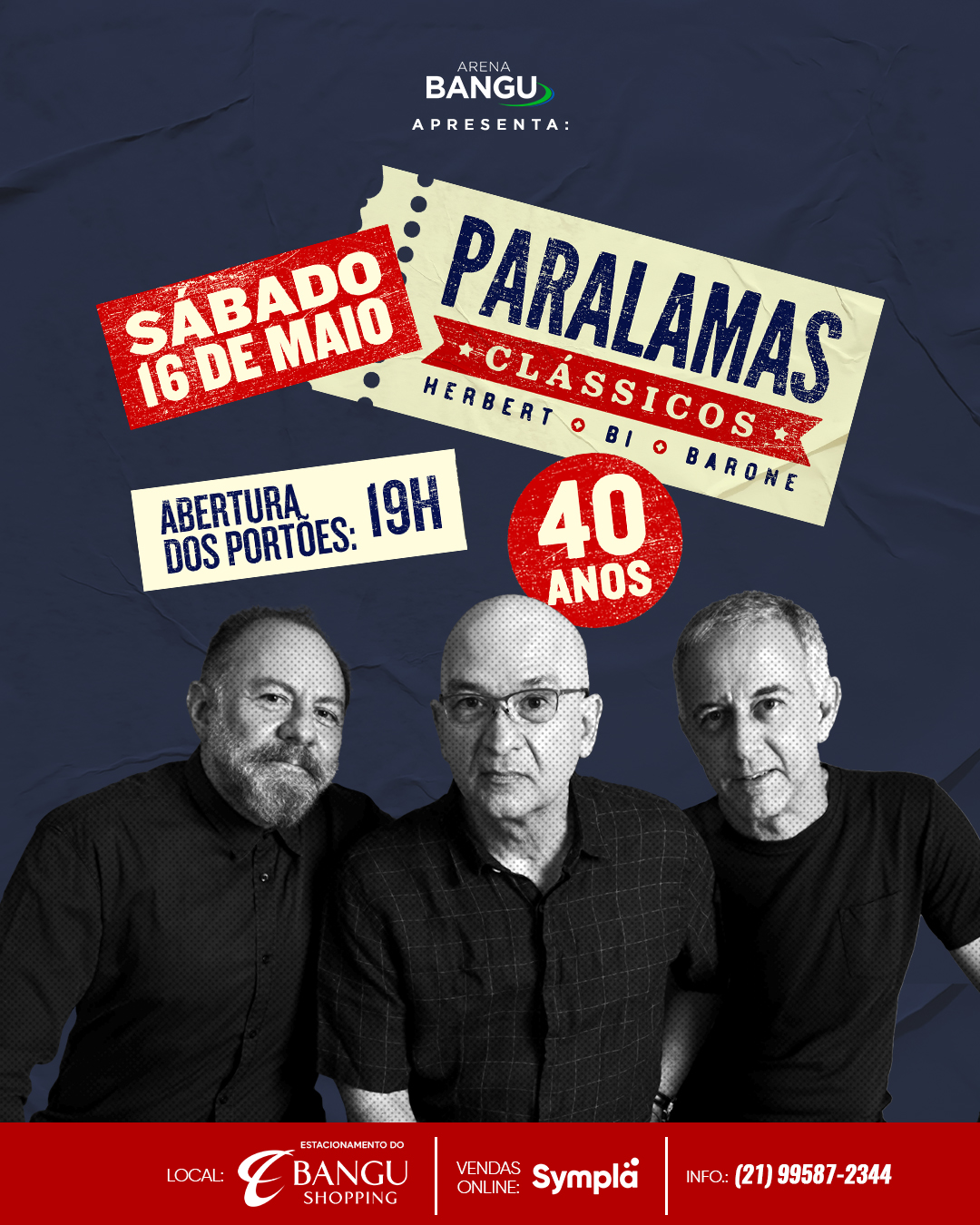 Os Paralamas do Sucesso Na Arena Bangu | Ingresso com desconto SHOWSNORIO