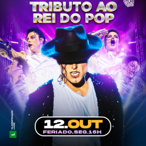Tributo Ao Rei do Pop Na Via Music Hall 12/10 | Ingresso com desconto SHOWSNORIO