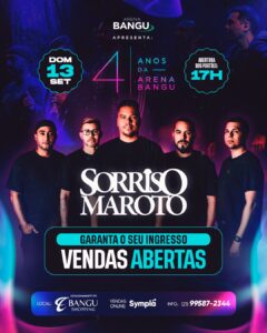 Sorriso Maroto Na Arena Bangu 13/09 | Ingresso com desconto SHOWSNORIO