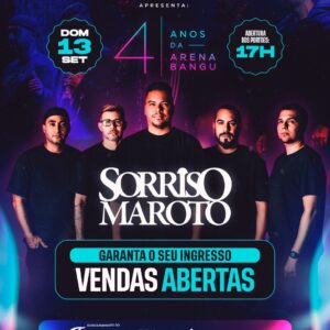 Sorriso Maroto Na Arena Bangu 13/09 | Ingresso com desconto SHOWSNORIO