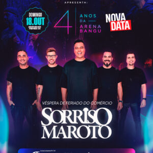 Sorriso Maroto Na Arena Bangu 18/10 | Ingresso com desconto SHOWSNORIO