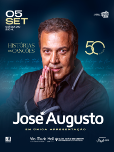José Augusto Na Via Music Hall 05/09 | Ingresso com desconto SHOWSNORIO