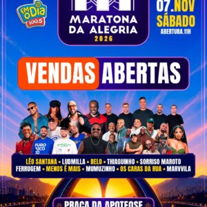 Maratona da Alegria 07/11 | ingresso com desconto SHOWSNORIO