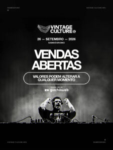 Vintage Culture No Sambódromo 26/09 | Ingresso com desconto SHOWSNORIO