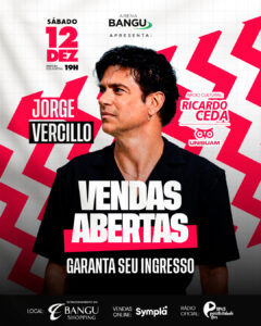 Jorge Vercillo Na Arena Bangu 12/12 | Ingresso com desconto SHOWSNORIO