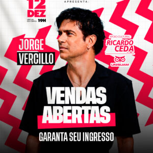 Jorge Vercillo Na Arena Bangu 12/12 | Ingresso com desconto SHOWSNORIO